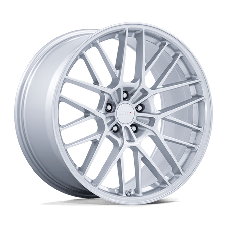 TSW model Daytona vehicle wheel in gloss silver with split spoke design.